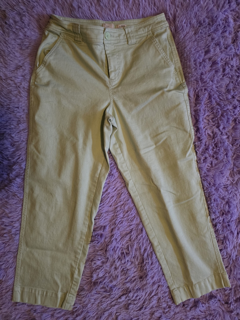 a new day Straight-Leg Chinos in Light Olive